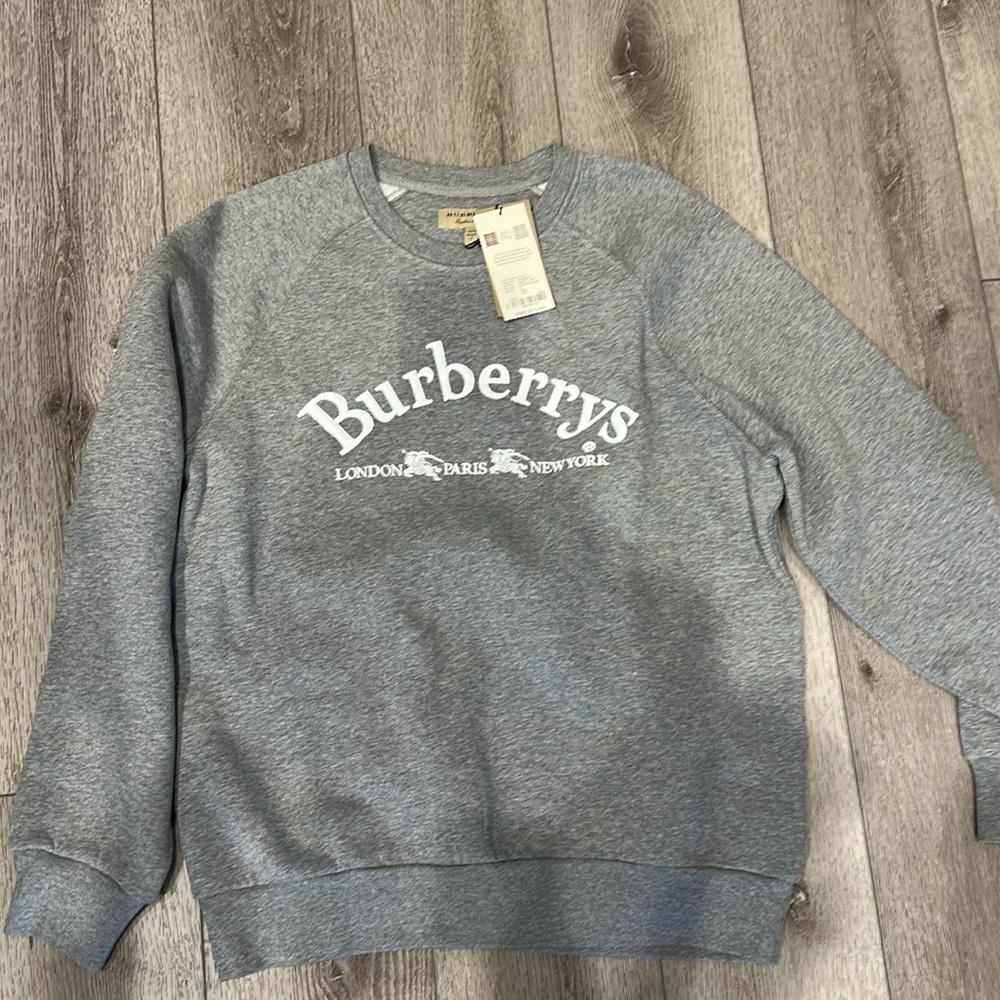 Grey Burberry sweatshirt